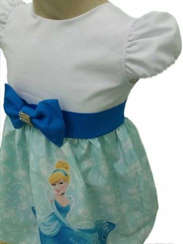 Vestido Cinderela Festa Infantil Tema Aniversário Cinderela Princesa Disney