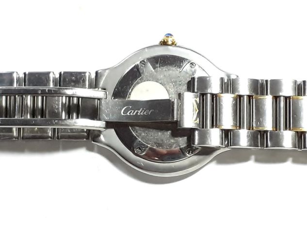 Relógio Marca Cartier Modelo 21em Aço e Ouro Quartsz