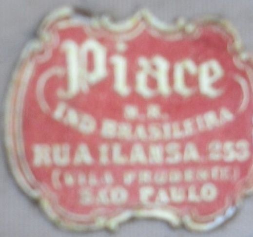 Conjunto de Toucador Piace Anos 1960 Estojo com 6 Peças Escova, Pente