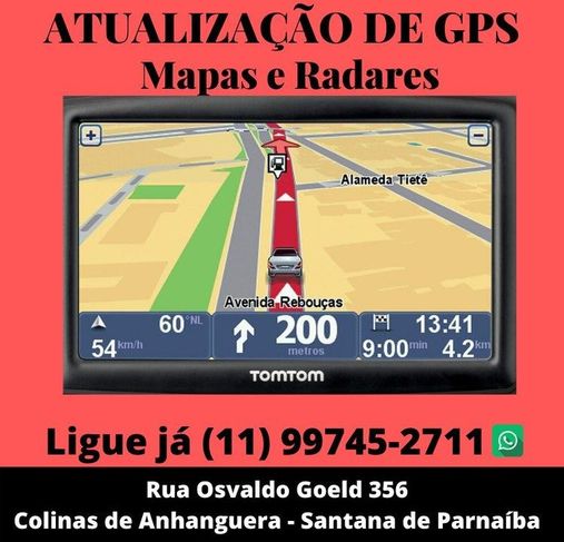 Atualizar Gps Santana de Parnaíba Mapas e Radares