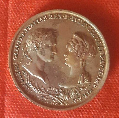 Medalha Casamento Napoleão e Marie-louise da áustria 1810