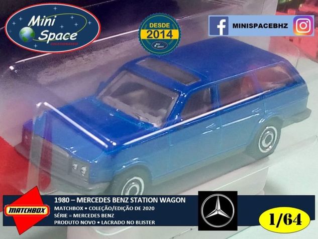 Matchbox 1980 Mercedes Benz S123 State Wagon Azul 1/64