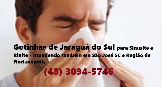 em São José SC Aplicação das Gotinhas de Jaraguá do Sul para Sinusite