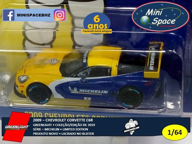 Greenlight 2009 Chevrolet Corvette C6r Logo Michelin 1/64