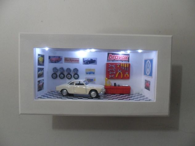 Quadro Oficina de Carro Miniatura Vemag Dkw Belcar