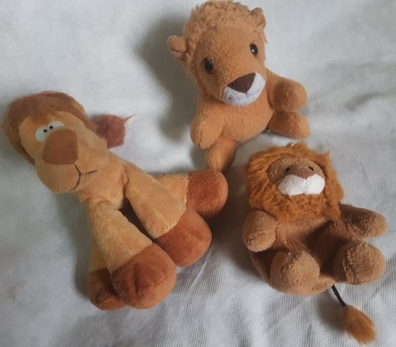 3 Leões de Pelucia Leãozinho Leão Felino Mbq Brinquedos Zona Norte SP