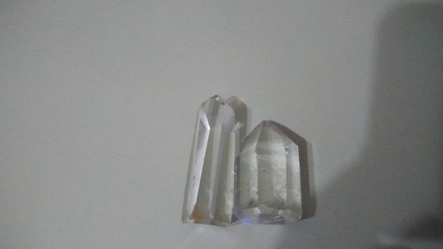 Pedras Cristal Transparente Sextavado Lapidado