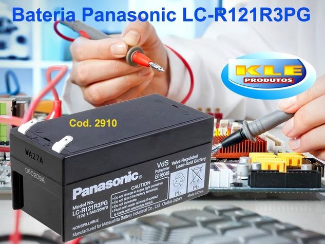Bateria Recarregável Panasonic 12v/ 1,3 Ah - Lc-r121r3pg