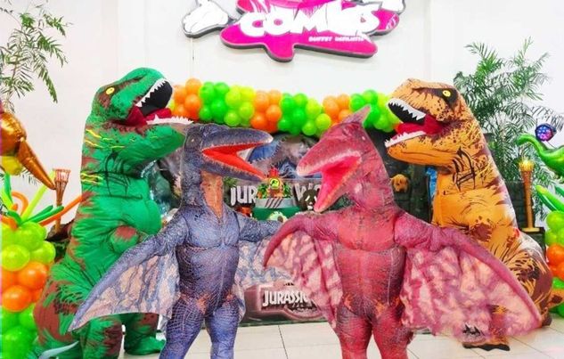 Turma Dinossauros Cover Personagens Vivos Festa