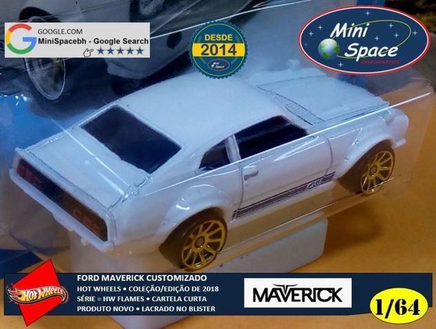 Hot Wheels Ford Maverick Custom Branco 1/64