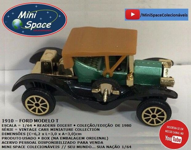 Matchbox 1910 Ford Modelo T Calhambeque 1/64