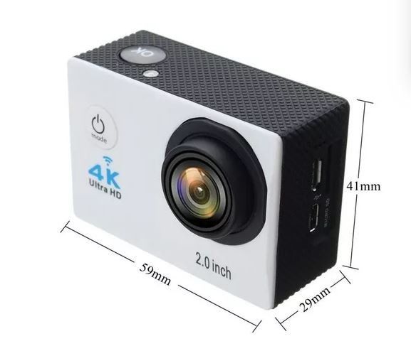 Action Cam Câmera Sports Ultra Hd Wi-fi 4k Tela Lcd