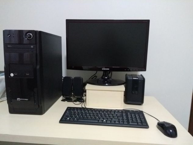 Computador+monitor 21,5+impressora Hp2546+mesa Mdf+cadeira Giratória