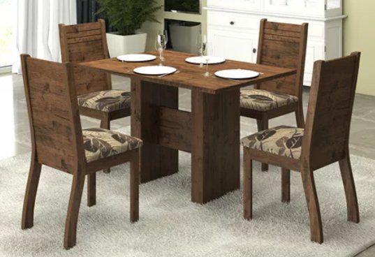 Mesa de Jantar com 4 Cadeiras