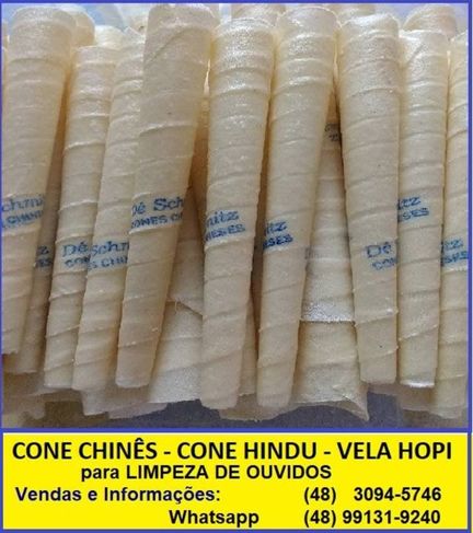 Venda de Cone Chinês (cone Hindu) para Limpeza dos Ouvidos - Fabricaçã