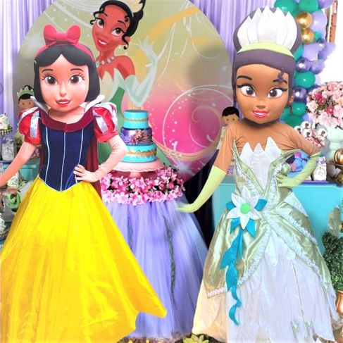 Tiana Princesa Personagens Vivos Cover Princesas