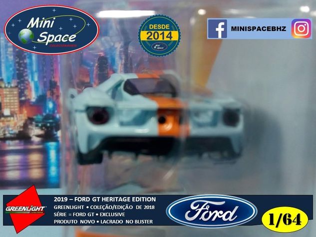 Greenlight 2019 Ford Gt Heritage Edition 1/64