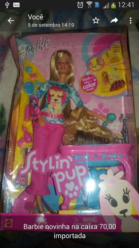 Boneca Barbie Pet Shop Importada