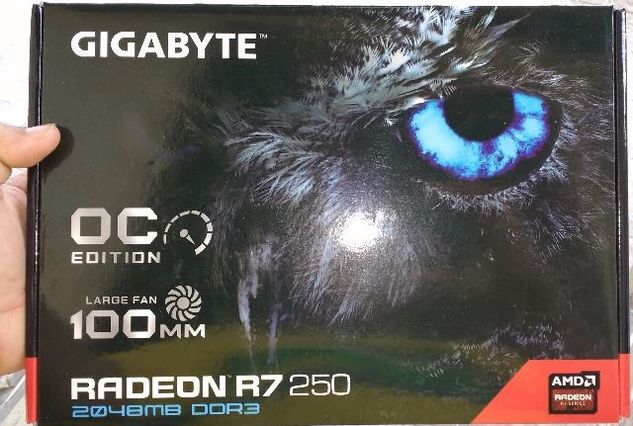 Placa Vídeo Amd Radeon R7 250 2gb Oc Ddr3 128 Bits Gigabyte