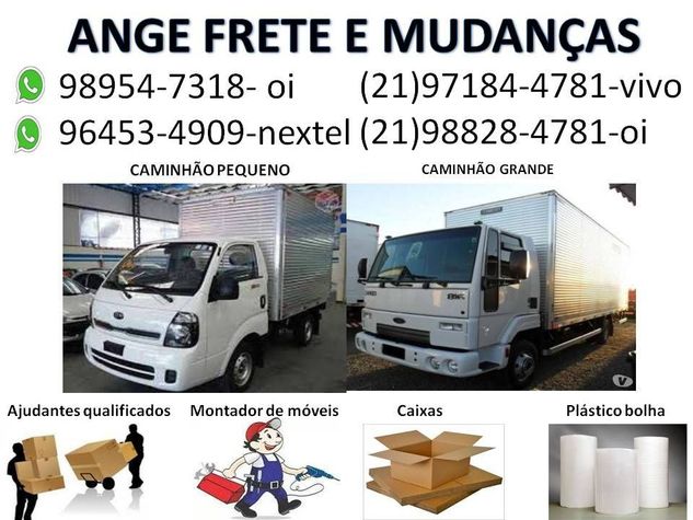 Frete e Mudanças Caminhão Baú Pequeno e Grande Todo Brasil