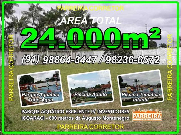 Vendo Terreno área de 24.000m2, em Belém, Icoaraci Clube Aquático