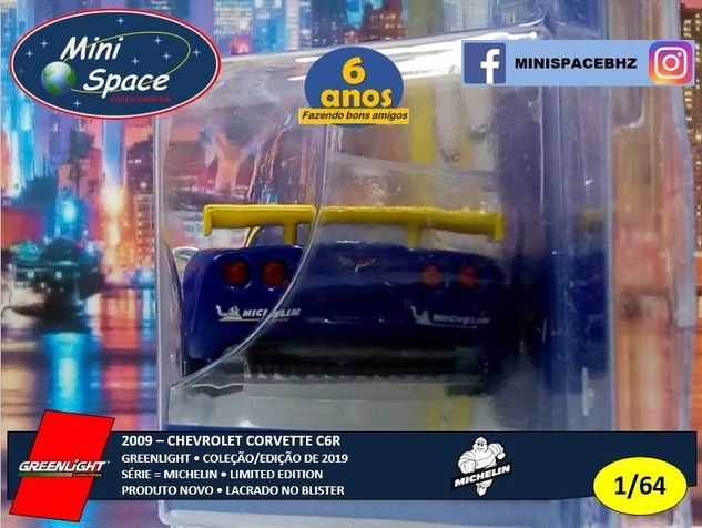 Greenlight 2009 Chevrolet Corvette C6r Logo Michelin 1/64