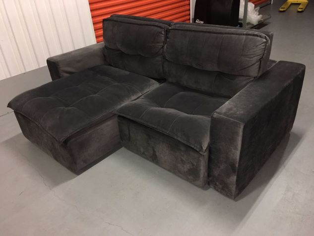 Sofa Retratil/reclinavel Sude Cinza! Muito Confortavel e Bonito