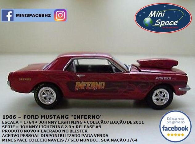 Johnny Lightning 1966 Ford Mustang Inferno 1/64