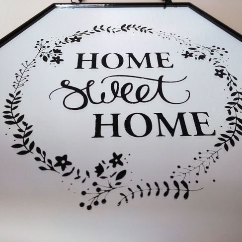 Espelho Printed Home Sweet Home