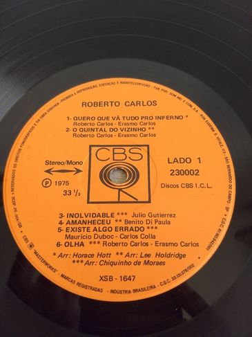 Lp Roberto Carlos Quero Vá Tudo Inferno Capa Dupla 1975 CBS