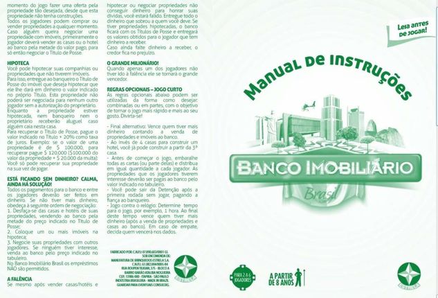 Jogo Banco Imobiliário Brasil da Estrela ! um Jogo Excelente