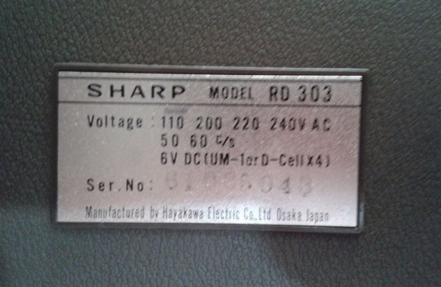 Gravador de Rolo Sharp Rd-303 - Antiguidade da Década de 60 - Funciona