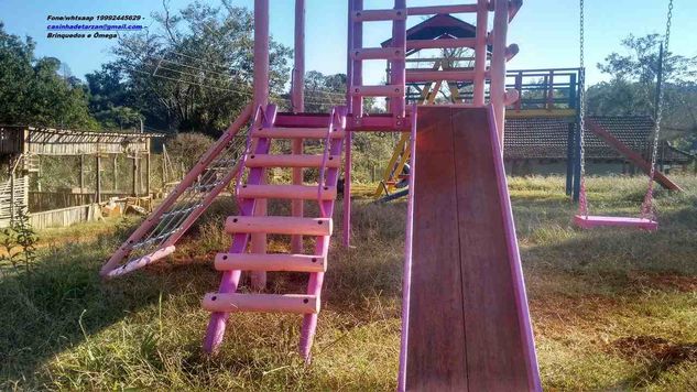 Playground Infantil Hiper Casinhade Madeira Preço Barato