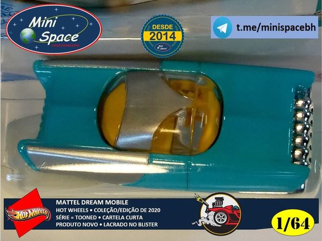 Hot Wheels 2021 Mattel Dream Mobile Azul Cartela Curta 1/64