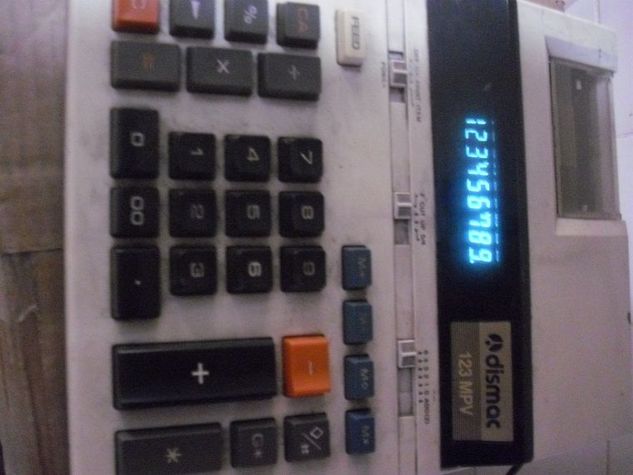 Calculadora Dismac 123 Mpv Máquina de Calcular de Mesa Funcionando Mbq