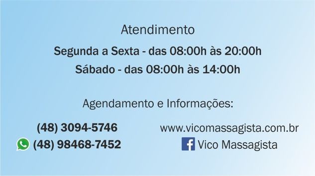 Vico Massagista e Quiropraxia, São Jose Sc, Massagem, Massoterapia