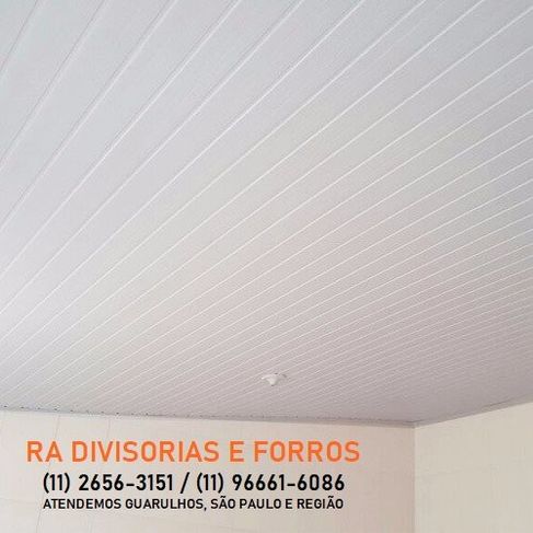 Divisórias Drywall em Guarulhos Eucatex Forro Pvc Isopor Vidro Madeira
