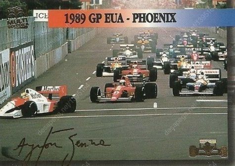 álbum F1 Ayrton Senna Completo 120 Cards com Assinaturas em Ouro Mm