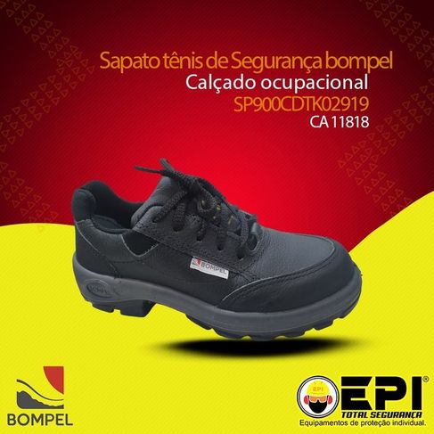 Sapato de Segurança Pvc Preto Bompel Epi Total Cuiabá MT