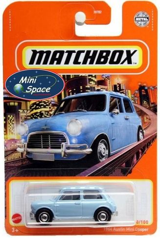 Matchbox 1964 Austin Mini Cooper Azul 1/64