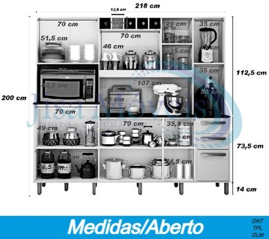 Kit Cozinha Petra, Montagem e Frete Grátis*