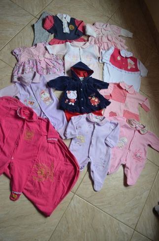 Lote de Roupas Infantis Bb Menina 50 Peças