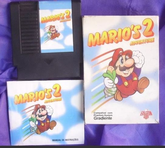 Mario's 2 Nintendo c/ Manual Caixa Game Nintendinho Nes Gradiente