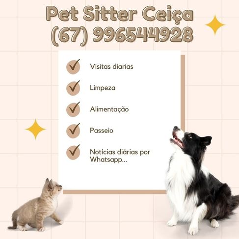 Pet Sitter Cuidadora de Animais em Dourados MS