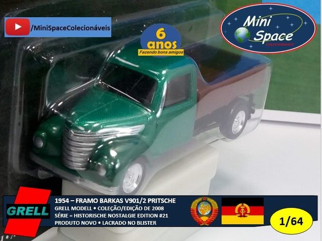 Grell Modell 1954 Framo Barkas V901/2 Pritschenwagen 1/64