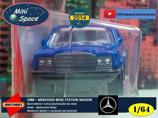 Matchbox 1980 Mercedes Benz S123 State Wagon Azul 1/64