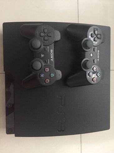 Playstation 3 160gb Slim (cech 3001a) 2 Controle + 17 Jogos