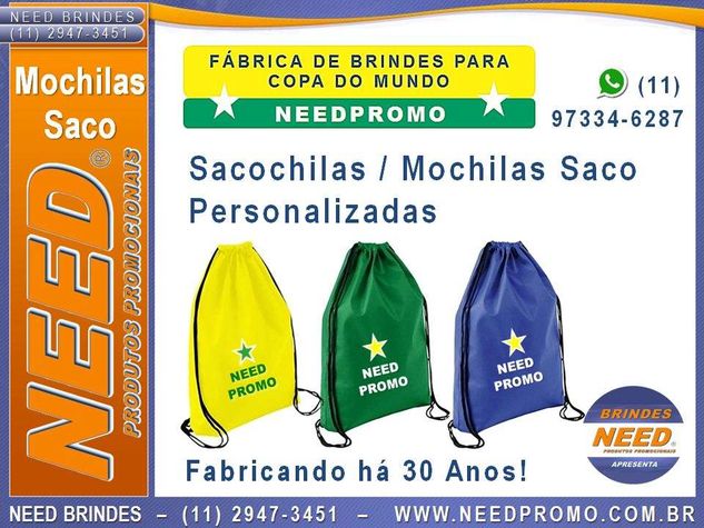 Fábricas de Mochilas Saco Personalizadas/ Fabricantes de Mochila Saco