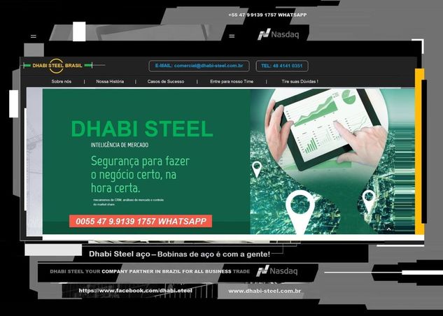 Forte na Comercialização de Chapas de Aço Dhabi Steel