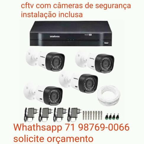 Kit Cftv com Câmeras Intelbras Novo com Garantia e Instalação